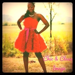 Really red rose inspired dress