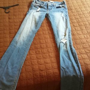 Hollister light wash boot cut jeans