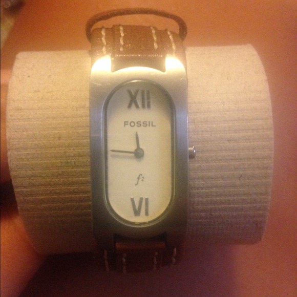Fossil women's leather watch