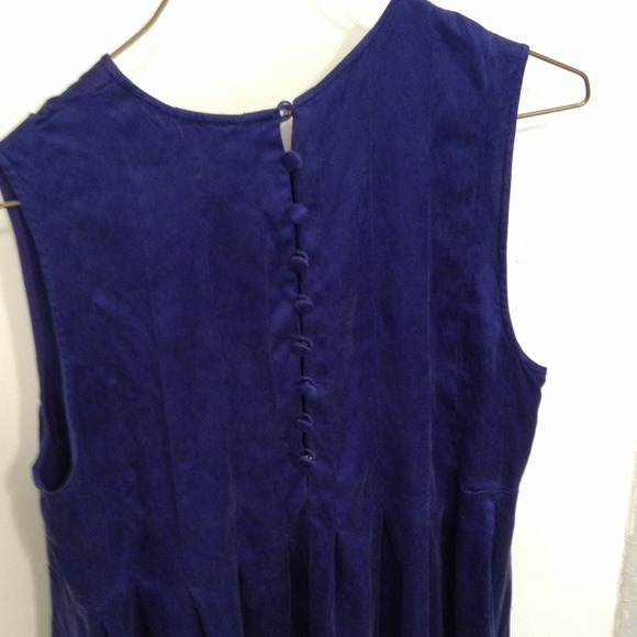 Vince indigo purple silk dress - Picture 2 of 3