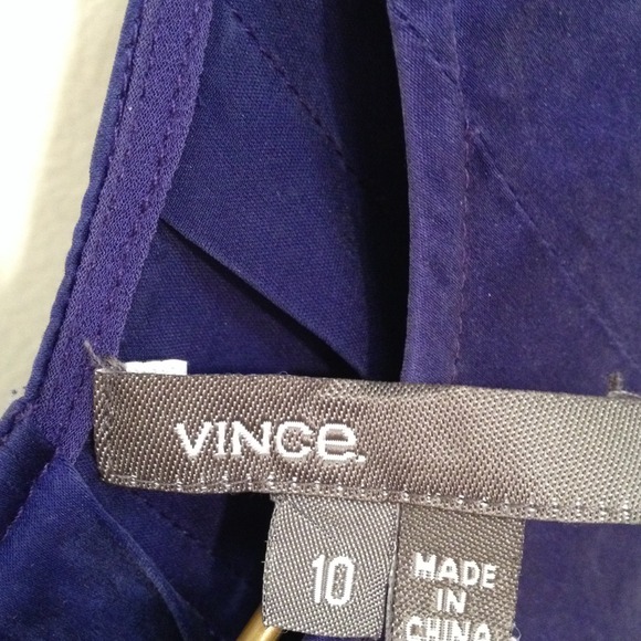 Vince indigo purple silk dress - Picture 3 of 3