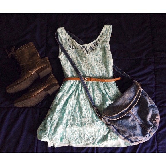 💕Pastel Mint Lace Dress💕