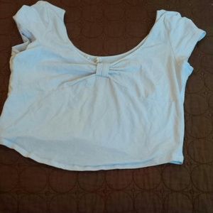 White crop top