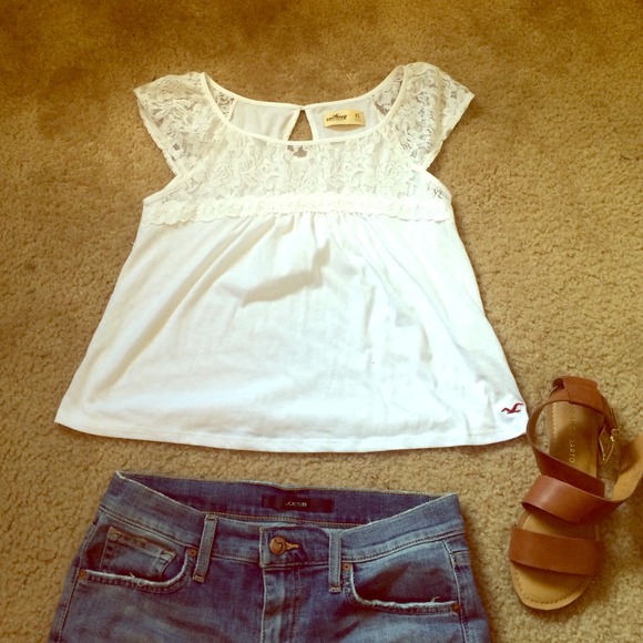 White lace top