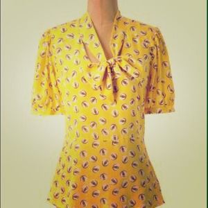 Yellow Owl Anthropologie Shirt (size 2)