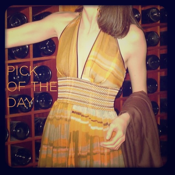 Catherine Malandrino Silk Halter Dress
