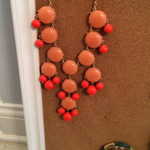 Orange bubble necklace