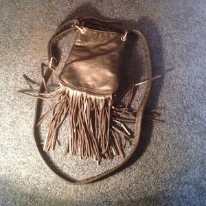 Black tassel purse