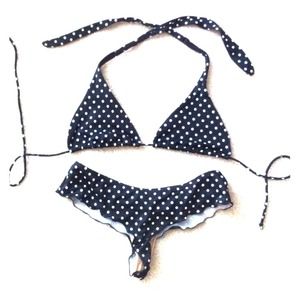 Victoria's Secret polkadot Brazilian bikini