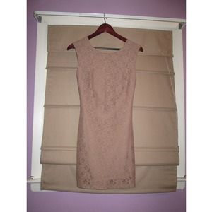Nude lace dress