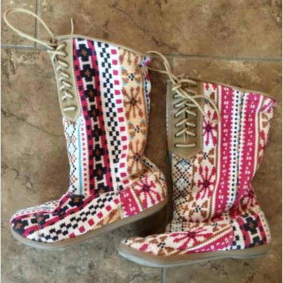 Big buddha tribal aztec boots