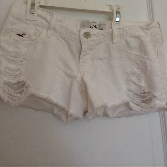 white Hollister shorts