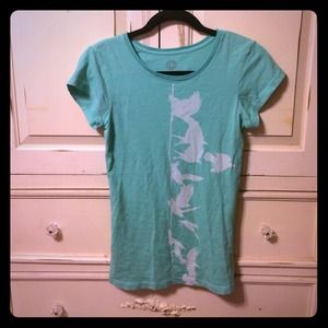 Light blue birds shirt never worn