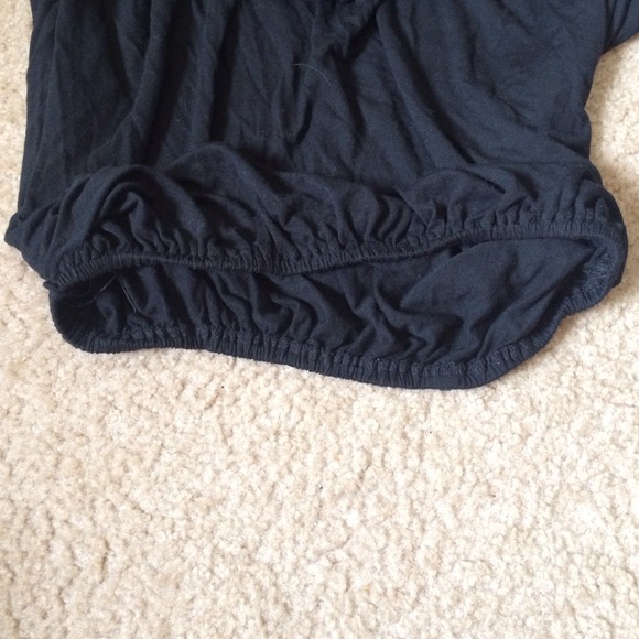 Black zipper slouch shirt - Picture 3 of 3