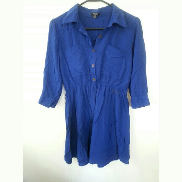 Blue shirt/dress. Depends on your height.