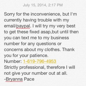 FUTURE BUYERS PLEASE READ