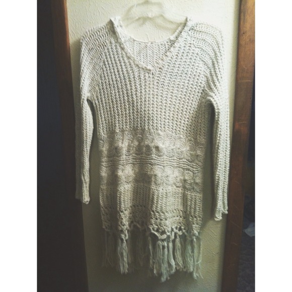 Free People Fringe Sweater