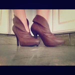 Chocolate brown booties