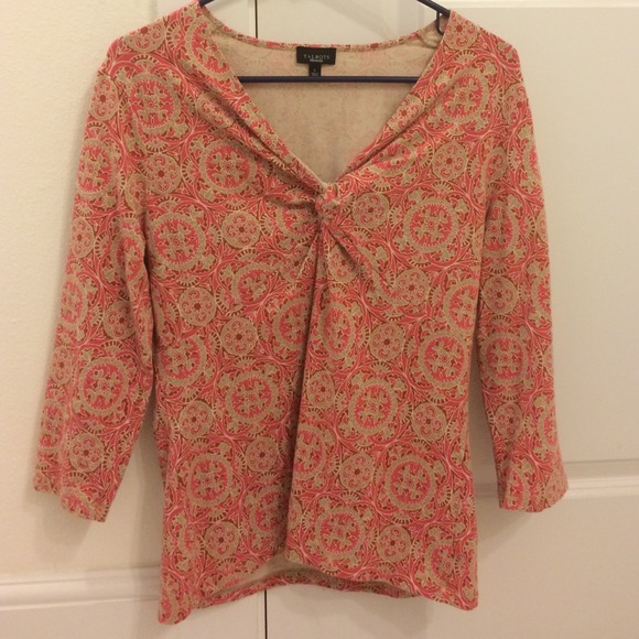 Talbots Tops - Pink paisley top