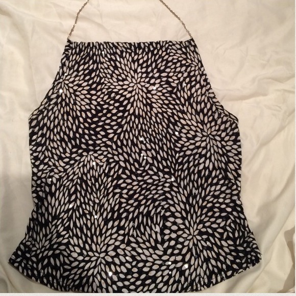 Black And White Beautiful Sequined Top 😍 - Picture 1 of 3