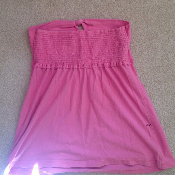 Bright pink strapless top - Picture 3 of 3