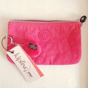 Pink Kipling Small Pouch
