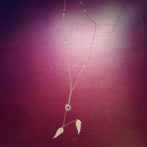Victoria Secret Gold Angel wings necklace
