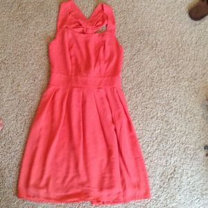 HOLD for @laurias - Coral Bow Back Sun Dress