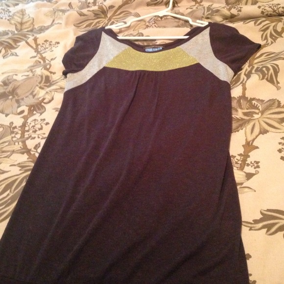 Grey green and silver top or dress