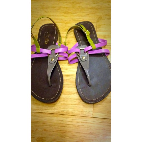 Multicolored sandals