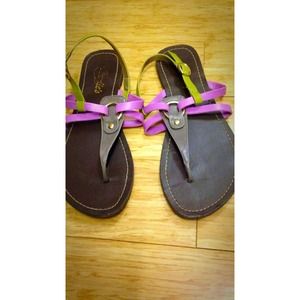 Multicolored sandals