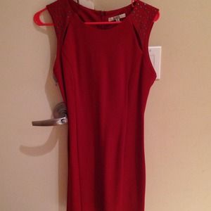 Red Studded dress