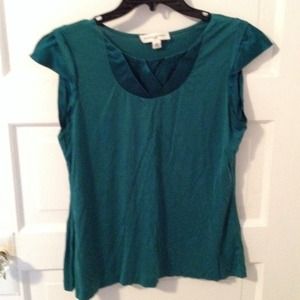 BR Green Silk Blouse