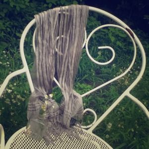 Beautiful grey scarf!