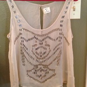 See- through embellished Urban Outfitters crop top