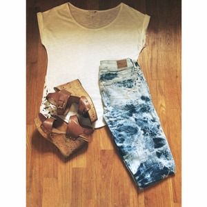 ✖️RESERVED✖️American Eagle Acid wash jeggings