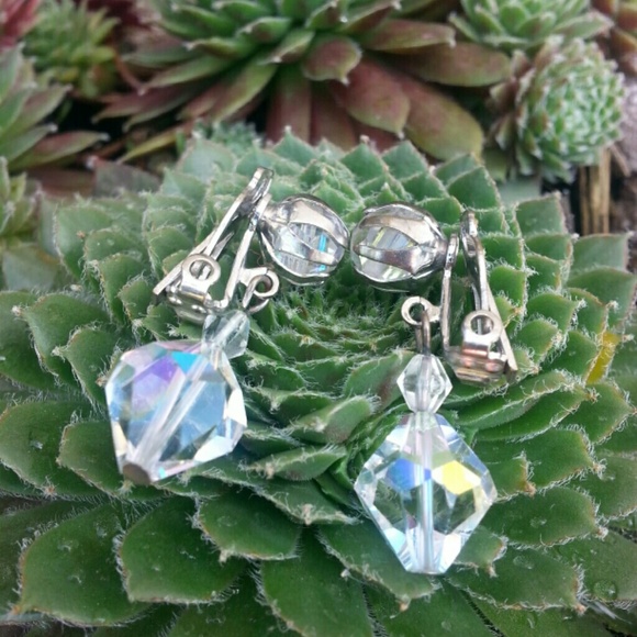 Vintage crystal earrings