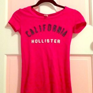 Pink "California" Hollister Graphic Tee
