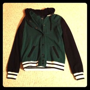 Never worn green old school jacket