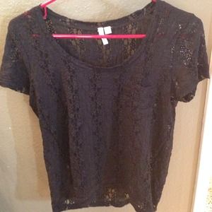 Black lace Nordstrom: BP top