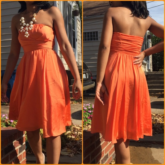The Limited Dresses & Skirts - THE LIMITED Coral/Orange Cocktail Dress