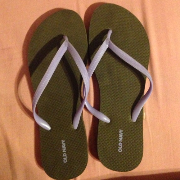 Brown and purple Old Navy sandals