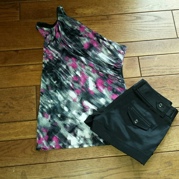 Multicolor One Shoulder Top - Picture 4 of 4