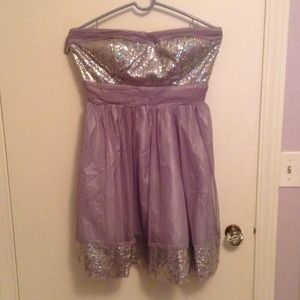 Purple formal dress