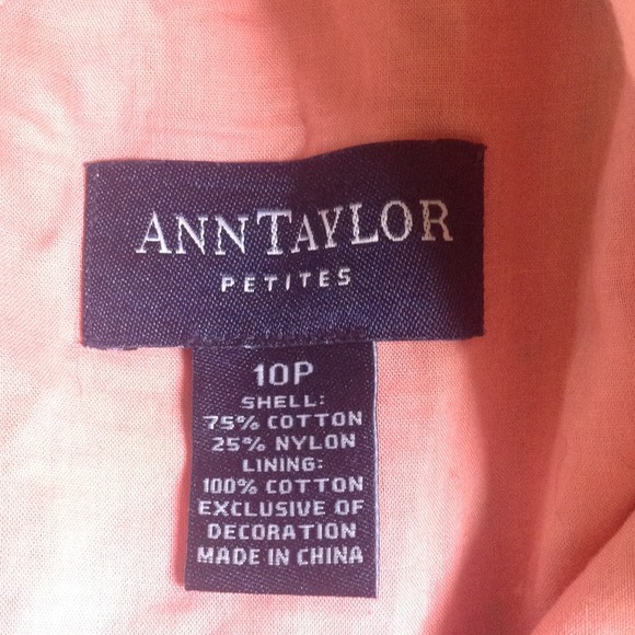 Ann Taylor Pink Sun Dress. 10 Petite - Picture 3 of 3