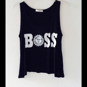 Boss tank in black