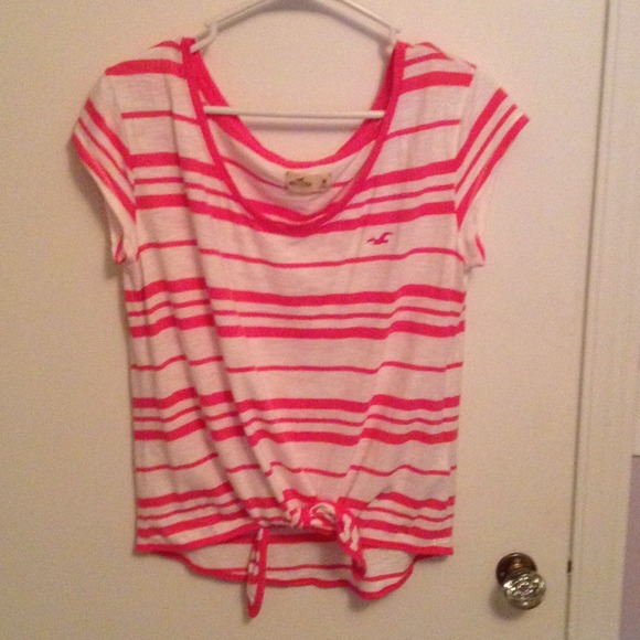 Pink hollister shirt