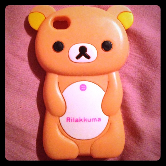 Peach Rilakkuma iPhone 4/4s phone case