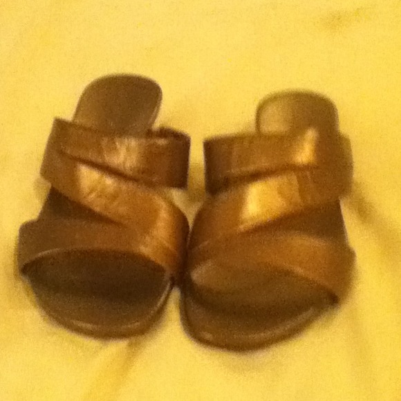 Bronze Strap Sandals