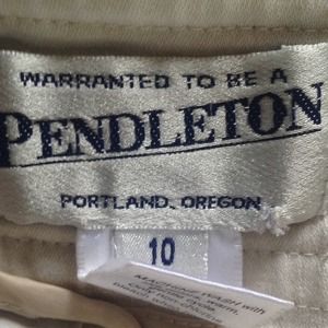 Pendleton Khaki Stretch skirt. PREPPY